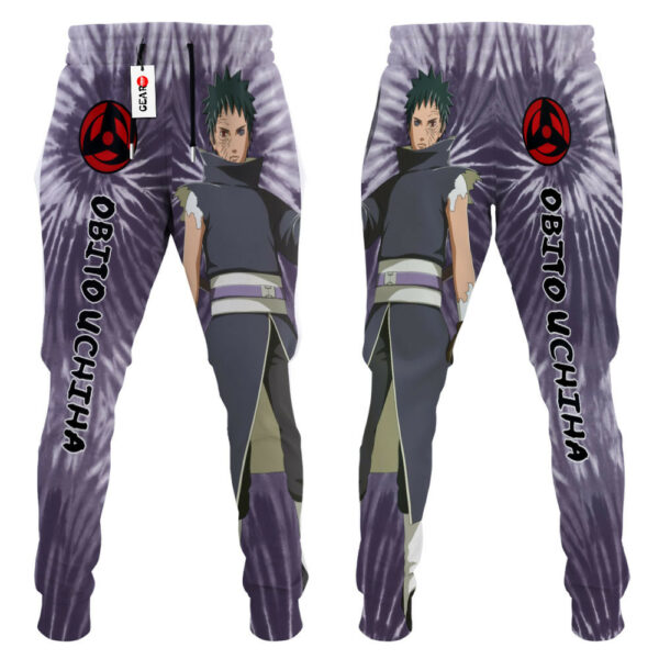 Obito Uchiha Joggers Custom Anime Sweatpants Tie Dye Style Merch 3