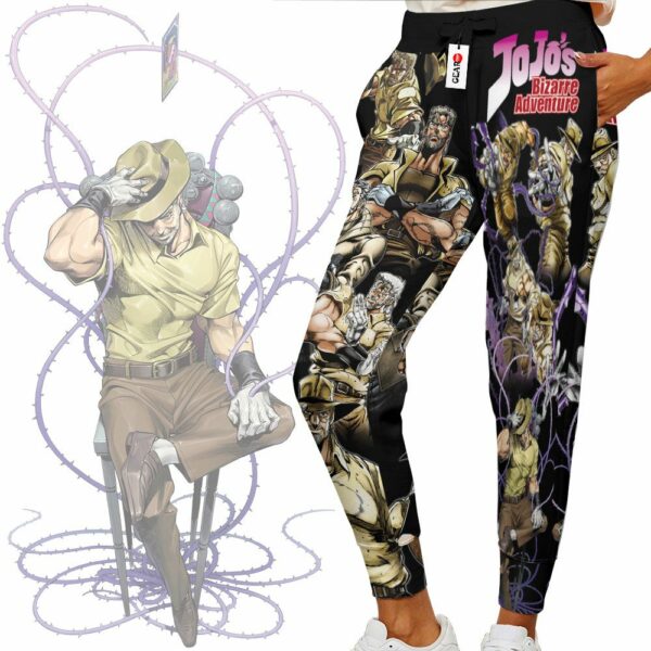 Old Joseph Joestar Sweatpants Custom Anime JJBAs Joggers Merch 2