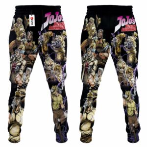 Old Joseph Joestar Sweatpants Custom Anime JJBAs Joggers Merch 7