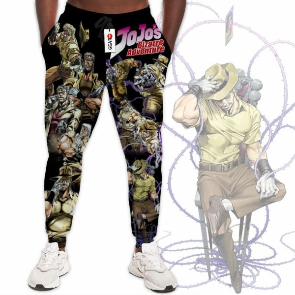 Old Joseph Joestar Sweatpants Custom Anime JJBAs Joggers Merch 1