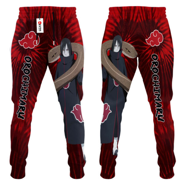 Orochimaru Joggers Custom Anime Akatsuki Sweatpants Tie Dye Style 2