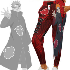 Pain Joggers Custom Anime Akatsuki Sweatpants Tie Dye Style 5