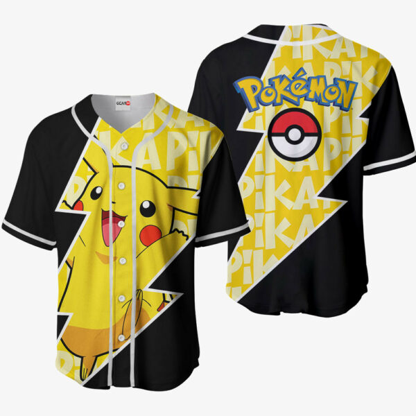 Pikachu Jersey Shirt Custom Pokemon Anime Merch Clothes for Otaku 1
