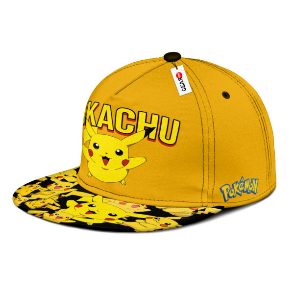 Pikachu Snapback Hat Custom Pokemon Anime Hat Gift For Otaku 3