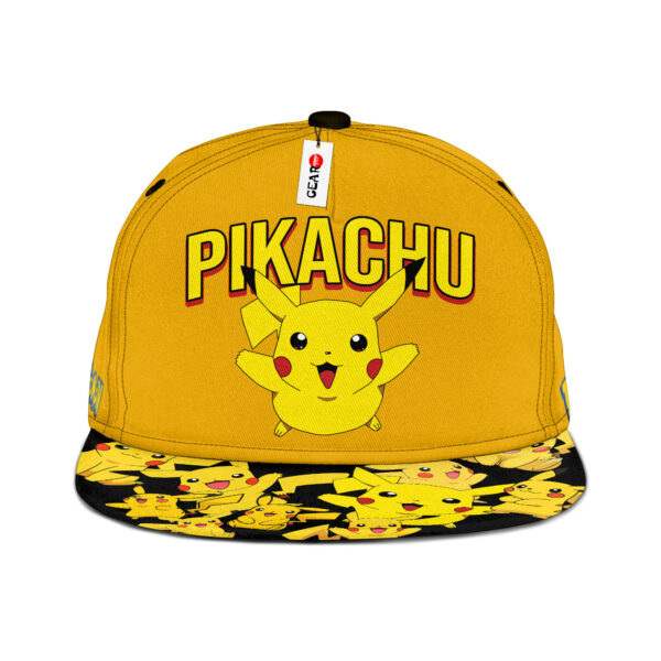 Pikachu Snapback Hat Custom Pokemon Anime Hat Gift For Otaku 1
