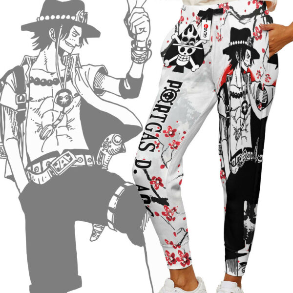 Portgas Ace Joggers Custom Anime One Piece Sweatpants Japan Style 2