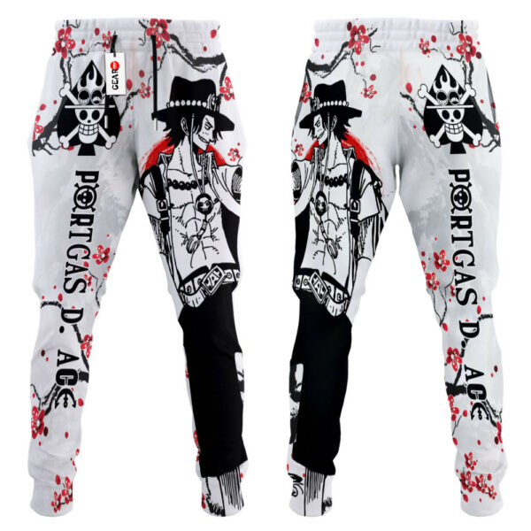 Portgas Ace Joggers Custom Anime One Piece Sweatpants Japan Style 3