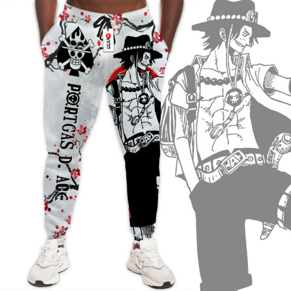 Portgas Ace Joggers Custom Anime One Piece Sweatpants Japan Style 1