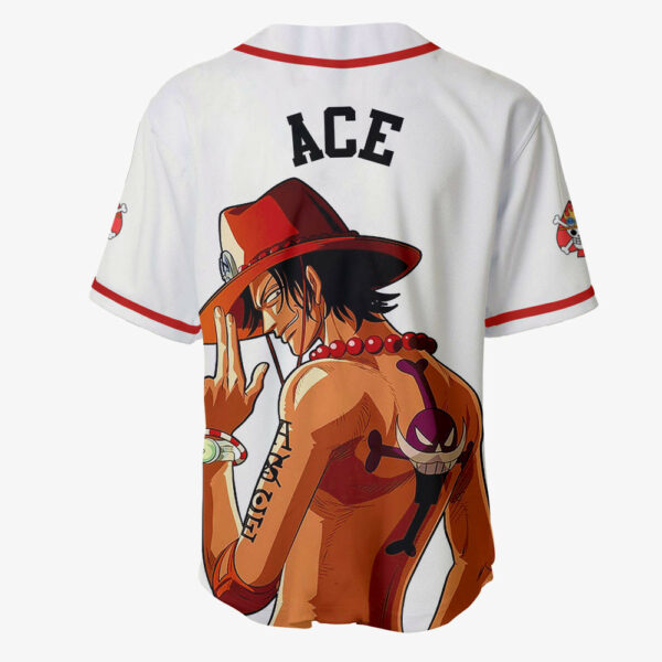 Portgas D Ace Jersey Shirt One Piece Custom Anime Merch Clothes for Otaku 3