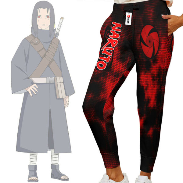 Rai Uchiha Mangekyo Sharingan Sweatpants Custom Anime NRT Jogger Pants Merch 2