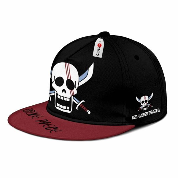 Red Hair Pirates Hat Cap One Piece Anime Snapback Hat 2