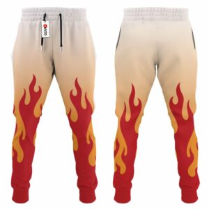 Rengoku Uniform Jogger Pants Custom Kimetsu Anime Sweatpants 6