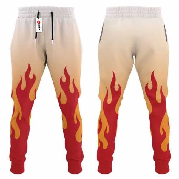 Rengoku Uniform Jogger Pants Custom Kimetsu Anime Sweatpants 3