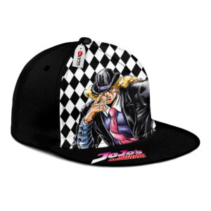 Robert EO Speedwagon Snapback Hat Custom JJBA Anime Hat for Otaku 10