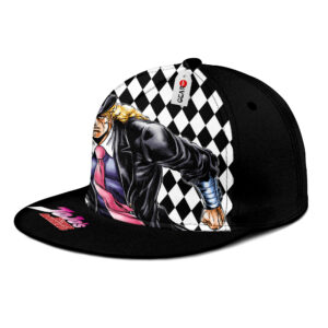 Robert EO Speedwagon Snapback Hat Custom JJBA Anime Hat for Otaku 11