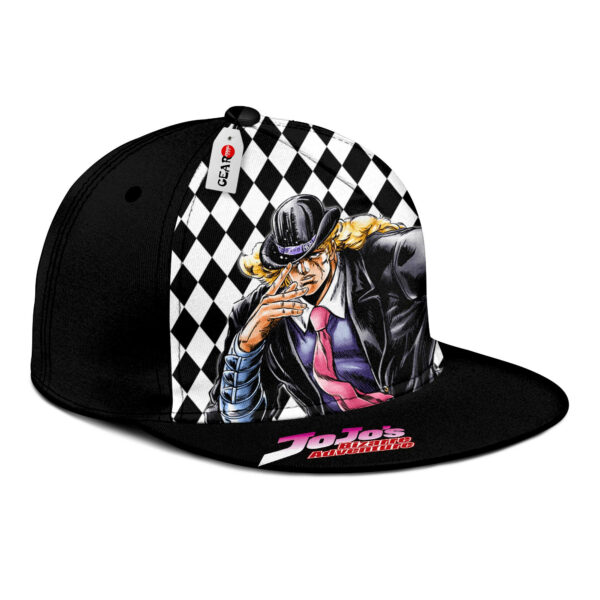 Robert EO Speedwagon Snapback Hat Custom JJBA Anime Hat for Otaku 3