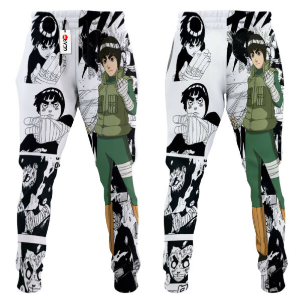 Rock Lee Custom NRT Anime Jogger Pants Merch Manga Style 3