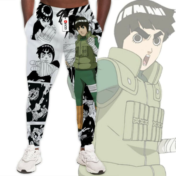 Rock Lee Custom NRT Anime Jogger Pants Merch Manga Style 1