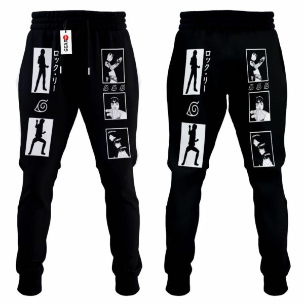 Rock Lee Jogger Pants Custom Anime NRT Sweatpants Merch 4