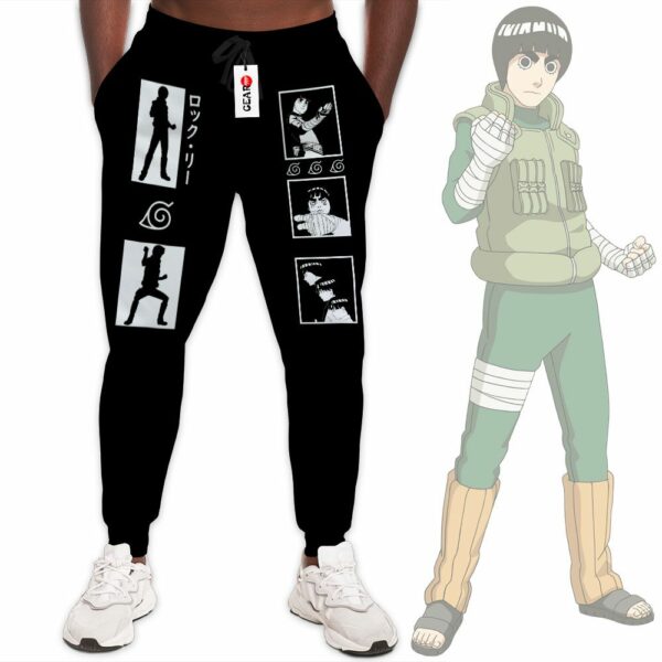 Rock Lee Jogger Pants Custom Anime NRT Sweatpants Merch 1