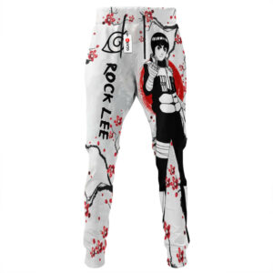 Rock Lee Joggers NRT Anime Sweatpants Custom Merch Japan Style 7
