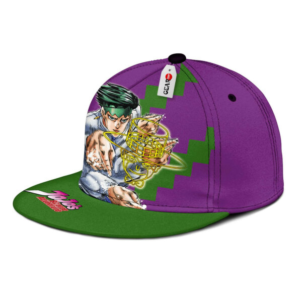 Rohan Kishibe Snapback Hat Custom JJBA Anime Hat for Otaku 2