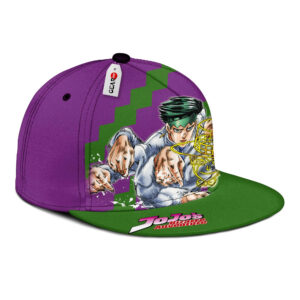 Rohan Kishibe Snapback Hat Custom JJBA Anime Hat for Otaku 6