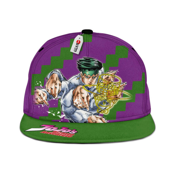 Rohan Kishibe Snapback Hat Custom JJBA Anime Hat for Otaku 1