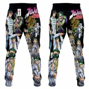 Rohan Kishibe Sweatpants Custom Anime JJBAs Jogger Pants Merch 7