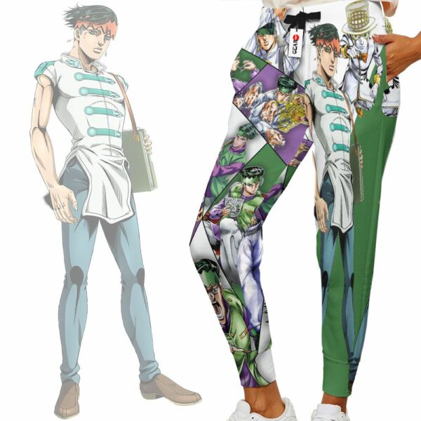 Rohan Kishibe Sweatpants Custom Anime JJBAs Joggers Merch 2