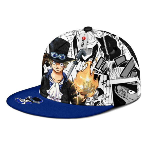 Sabo Snapback Hat Custom One Piece Anime Hat Mix Manga 3