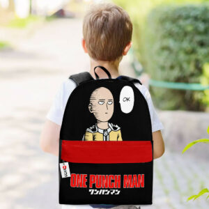 Saitama Backpack Custom Anime OPM Bag for Otaku Funny Gifts 5