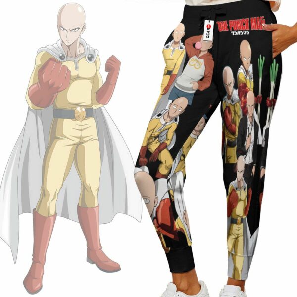 Saitama Sweatpants Custom Anime OPM Jogger Pants Merch 2