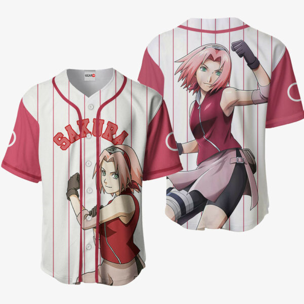Sakura Haruno Jersey Shirt Custom Anime Merch Clothes for Otaku 1