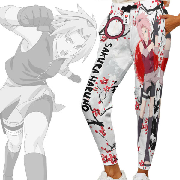 Sakura Haruno Joggers NRT Anime Sweatpants Custom Merch Japan Style 2