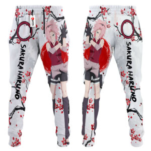 Sakura Haruno Joggers NRT Anime Sweatpants Custom Merch Japan Style 6