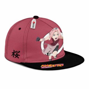 Sakura Haruno Snapback Hat Custom Seal NRT Anime Hat 6