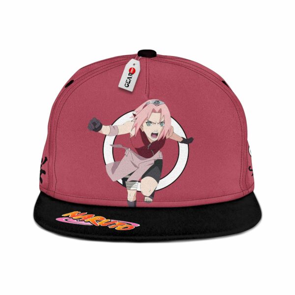 Sakura Haruno Snapback Hat Custom Seal NRT Anime Hat 1