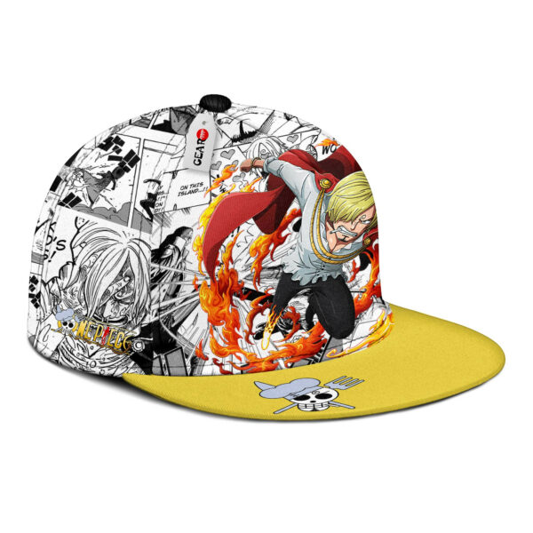 Sanji Snapback Hat Custom One Piece Anime Hat Mix Manga 2