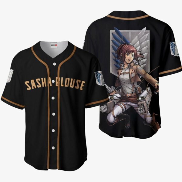 Sasha Blouse Jersey Shirt Custom Attack On Titan Anime Merch Clothes 1
