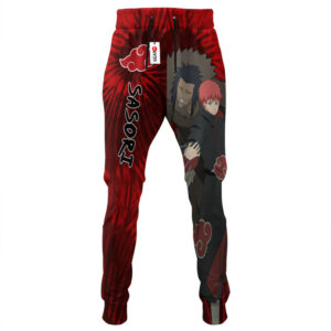 Sasori Joggers Custom Anime Akatsuki Sweatpants Tie Dye Style 7