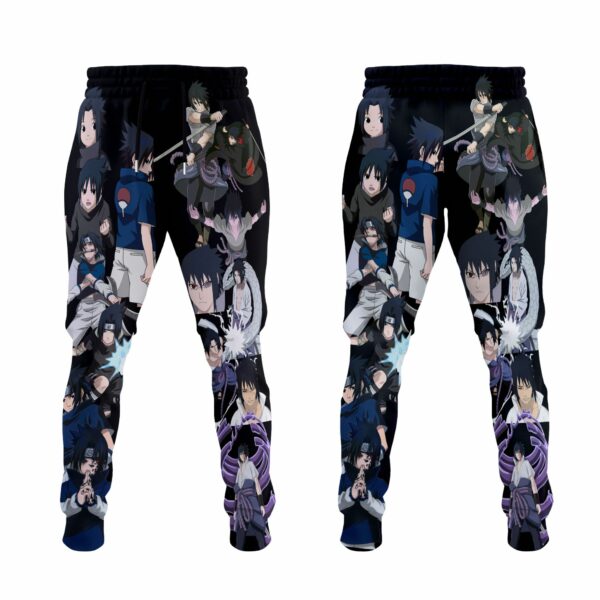 Sasuke Jogger Pants Fleece Custom NRT Characters Anime Sweatpant 1