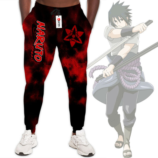 Sasuke Mangekyo Sharingan Sweatpants Custom Anime NRT Jogger Pants Merch 1