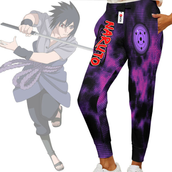 Sasuke Rinnegan Sweatpants Custom Anime NRT Jogger Pants Merch 2