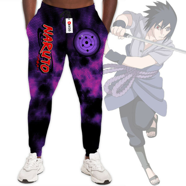 Sasuke Rinnegan Sweatpants Custom Anime NRT Jogger Pants Merch 1