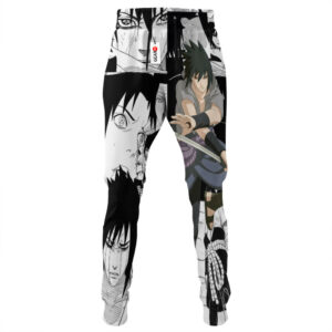 Sasuke Uchiha Custom NRT Anime Jogger Pants Merch Manga Style 6