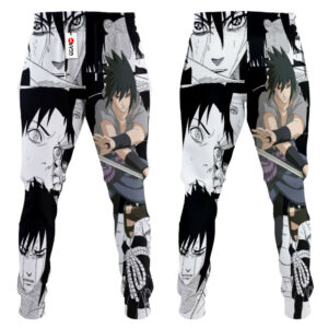 Sasuke Uchiha Custom NRT Anime Jogger Pants Merch Manga Style 7