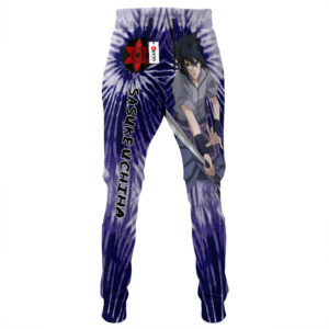 Sasuke Uchiha Joggers Custom Anime Sweatpants Tie Dye Style Merch 7