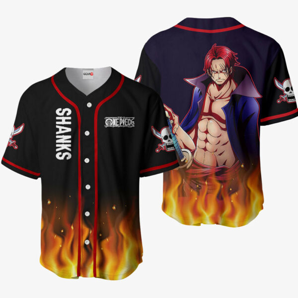 Shanks Jersey Shirt Custom OP Anime Merch Clothes for Otaku 1
