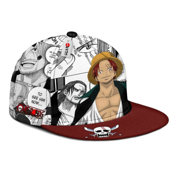 Shanks Snapback Hat Custom One Piece Anime Hat Mix Manga 2